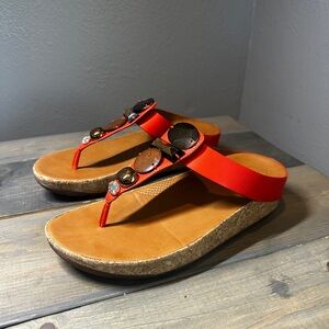 FitFlop women’s jeweled wedge sandal size 8